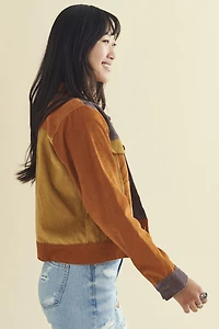 Spice Patchwork Corduroy Trucker Jacket