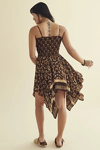 Brown Floral Tube Convertible Fairy Dress