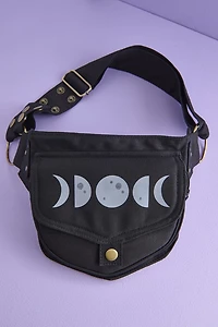 Black Moon Phases Belt Bag