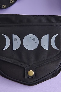 Black Moon Phases Belt Bag