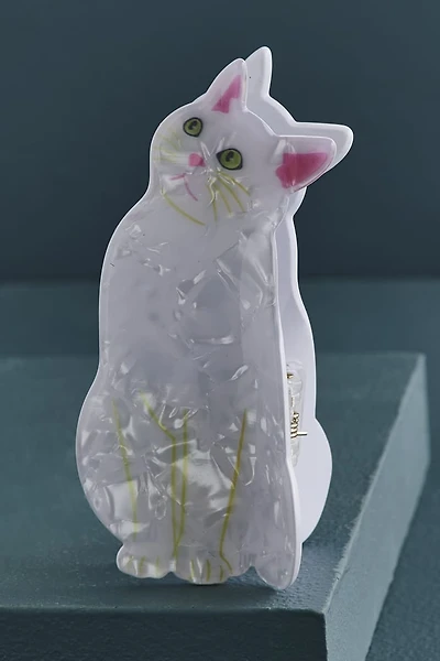White Cat Claw Clip - Boho Hippie Hair Accessories