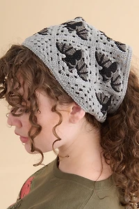 Grey Bats Headband Scarf