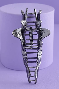 Silver Metal Butterfly Claw Clip