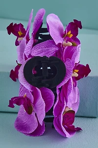 Purple Orchid Fabric Claw Clip