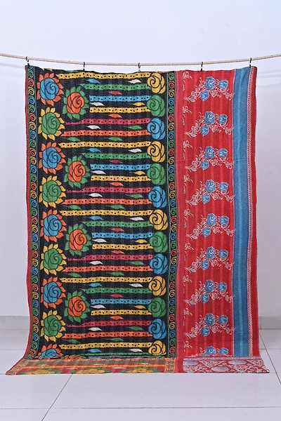 Buy Boho Large Kantha Quilt Throw 1114 - Hippie Home Style