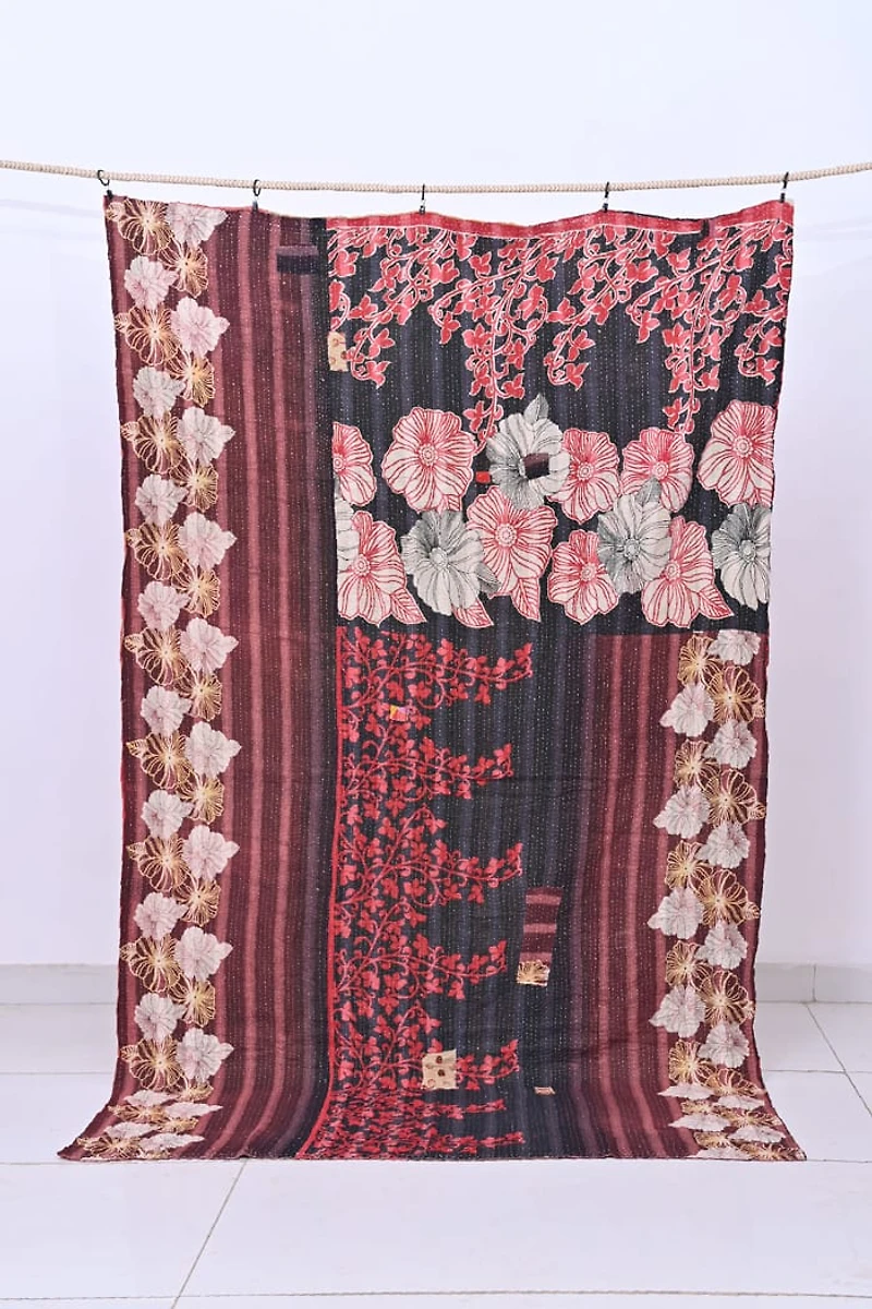 Buy Bohemian Large Kantha Throw 1137 - Boho Style Blanket