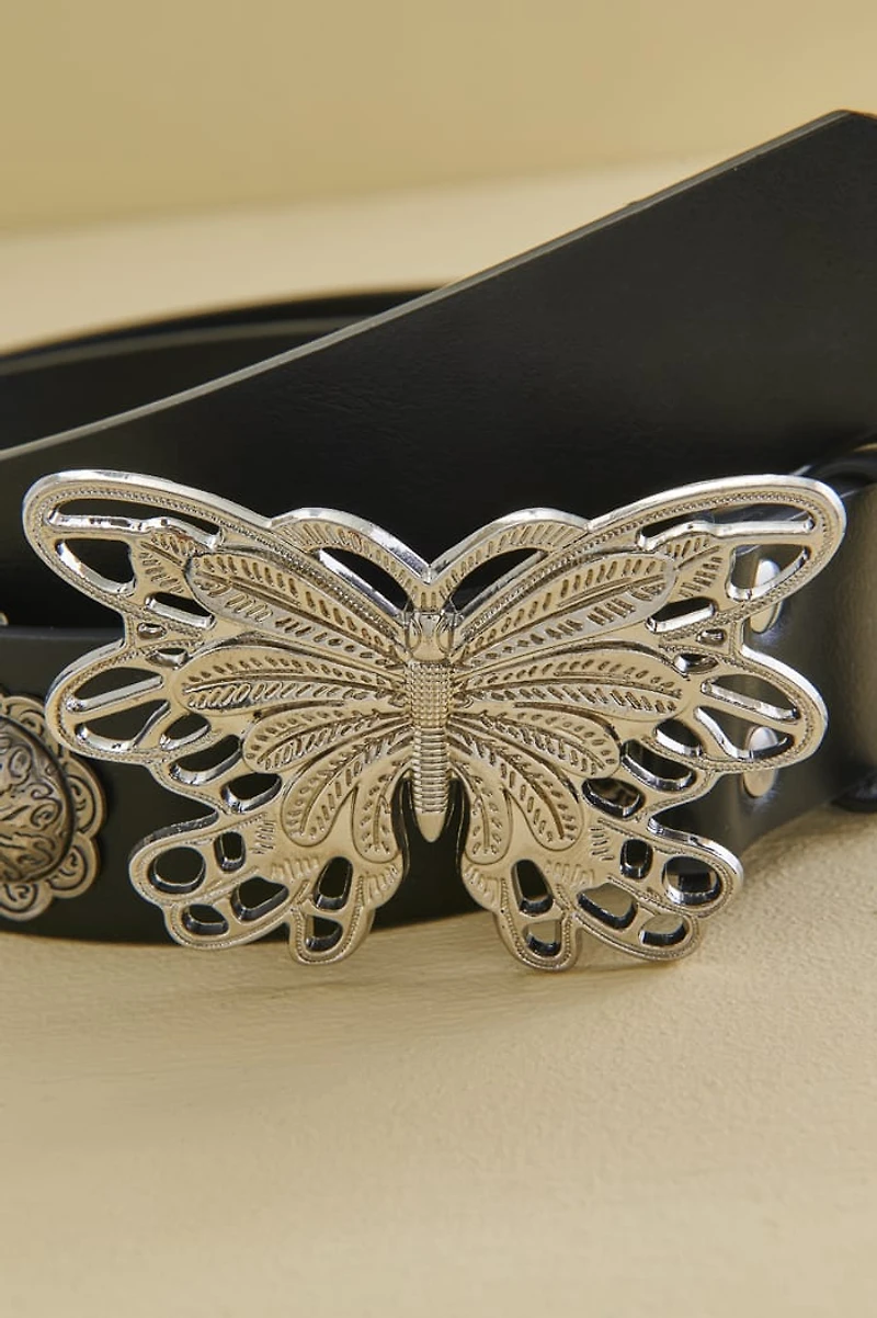 Black Boho Butterfly Belt