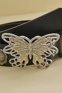 Black Boho Butterfly Belt