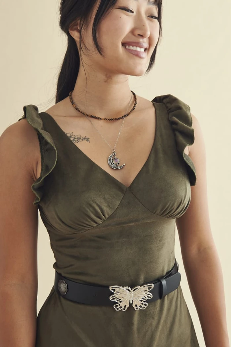 Black Boho Butterfly Belt