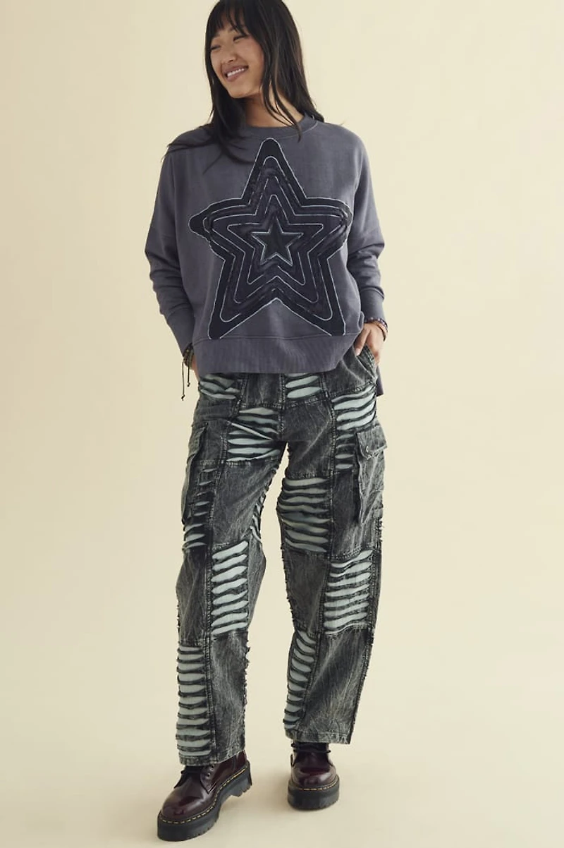 Buy Morphic Grey Slashed Cargo Pants Online at Earthbound Trading