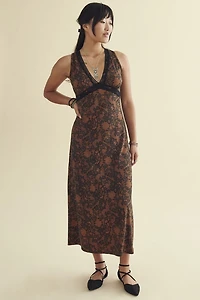 Buy Lace Print Maxi Slip Dress Online from Earthbound
