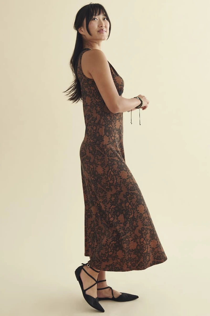 Buy Lace Print Maxi Slip Dress Online from Earthbound