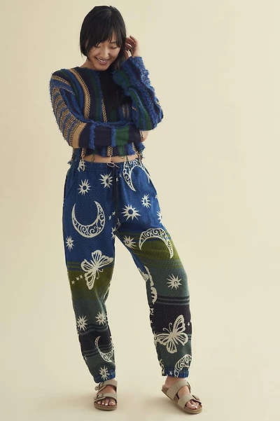 Buy Celestial Moon Woven Fabric Jogger Pants Online from Earthbound