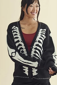 Buy Skeleton Knit Sweater Cardigan Online from Earthbound