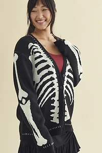 Buy Skeleton Knit Sweater Cardigan Online from Earthbound