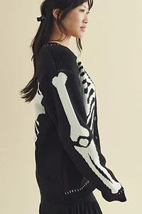 Buy Skeleton Knit Sweater Cardigan Online from Earthbound