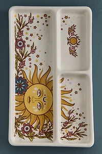 Floral Sun Divided XL Rolling Tray