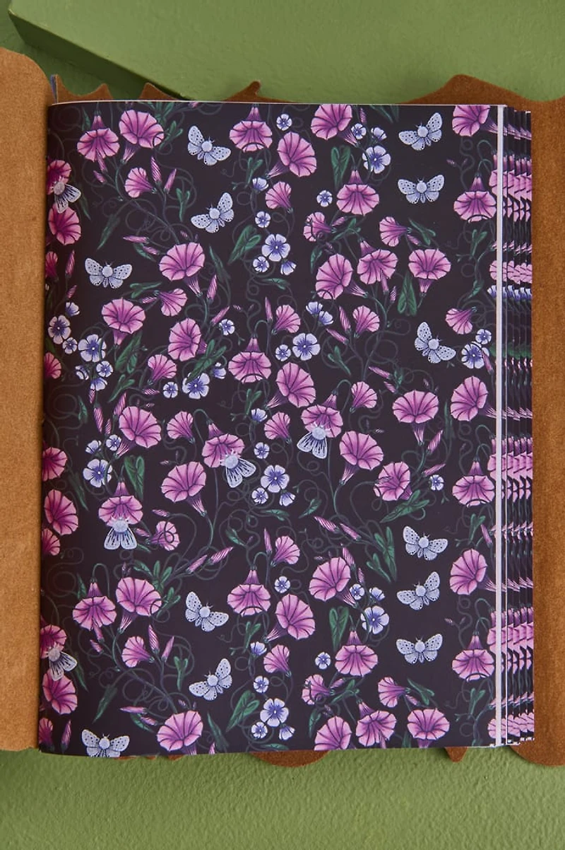 Purple Gothic Bat Faux Leather Journal
