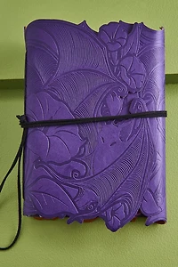 Purple Gothic Bat Faux Leather Journal