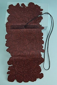 Brown Gothic Rose Faux Leather Journal