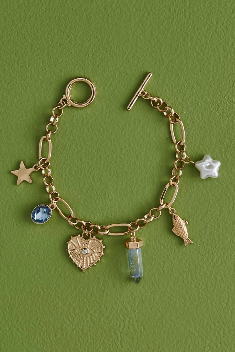 Gold Seaside Magic Charm Bracelet