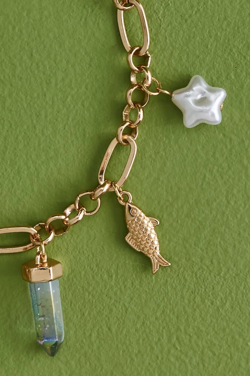 Gold Seaside Magic Charm Bracelet