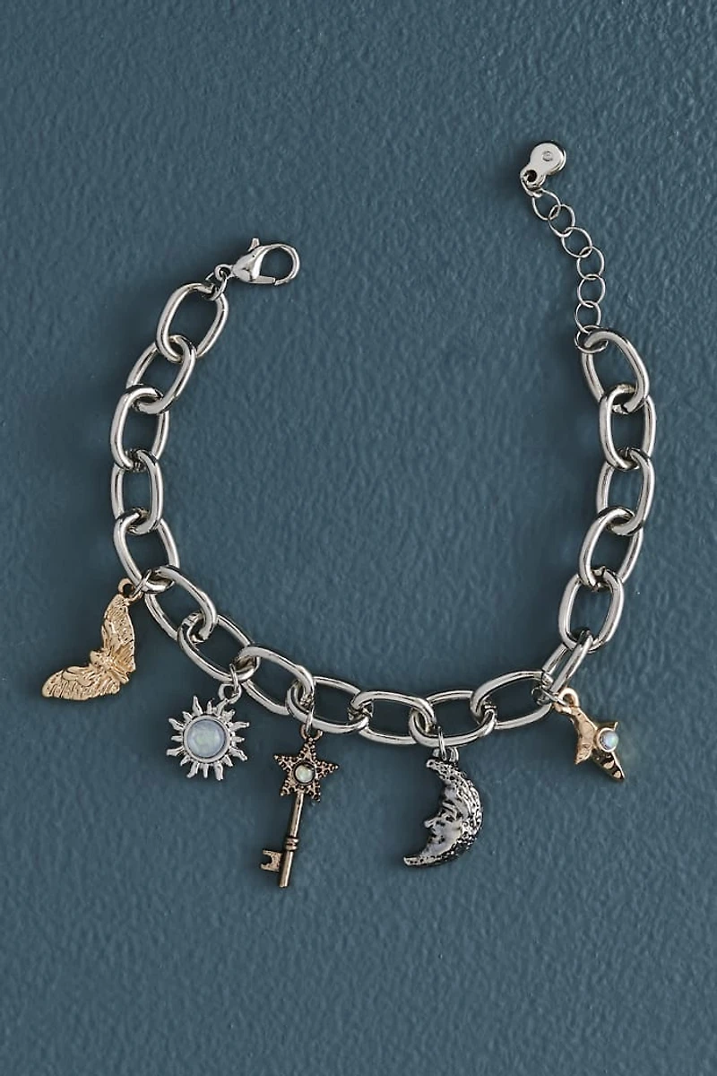 Celestial Chunky Oval Chain Bracelet