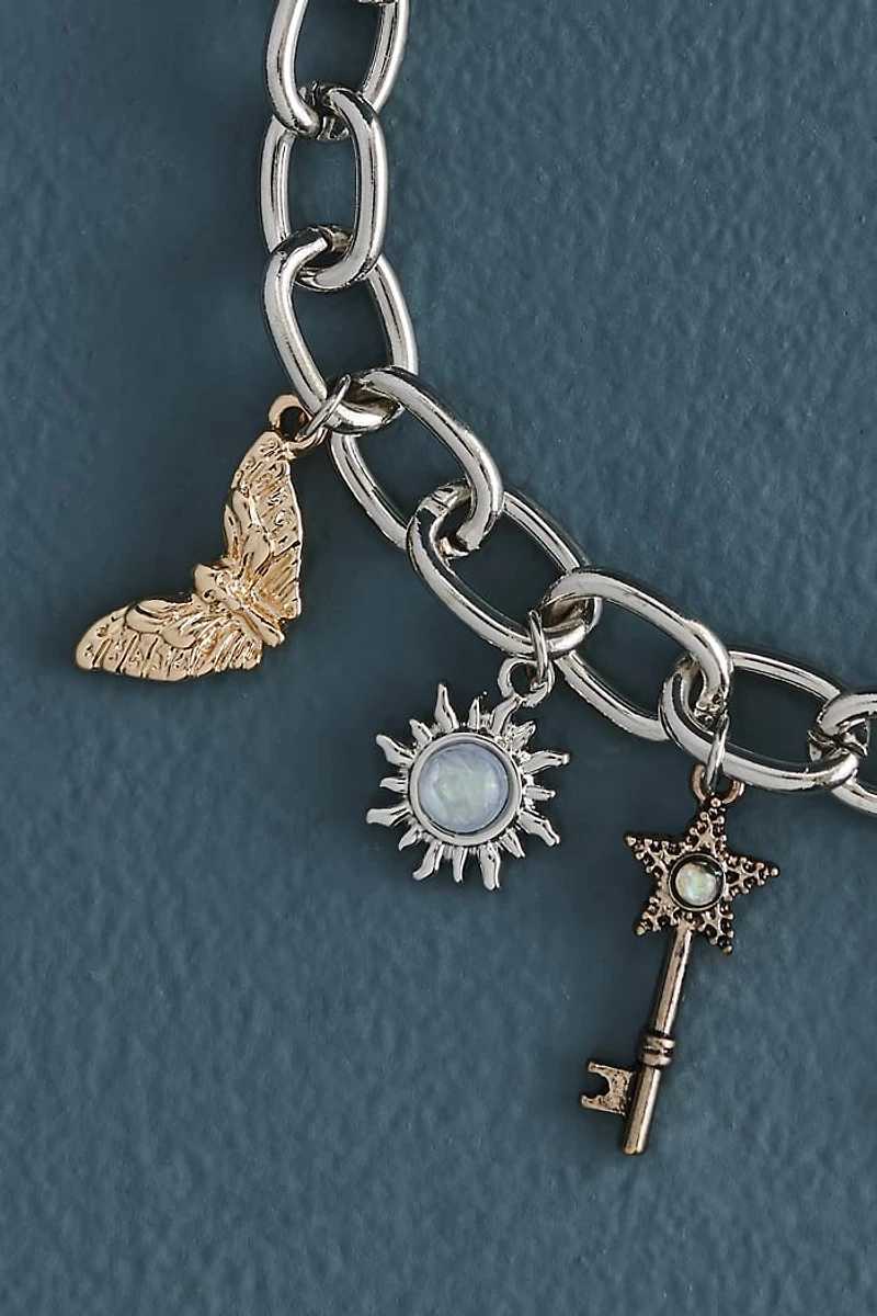 Celestial Chunky Oval Chain Bracelet