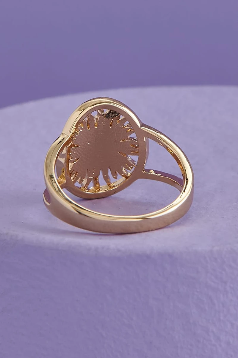 Buy Malachite Gold Sun Ring Online from Earthbound