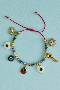 Hematite Mystic Charm Bracelet