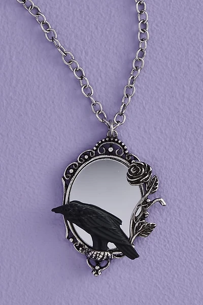 Raven Antique Mirror Necklace