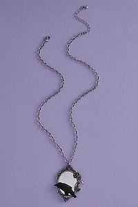 Raven Antique Mirror Necklace