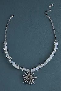 Buy Opalite Chip Abalone Shell Sun Necklace Online at Earthbound Trading