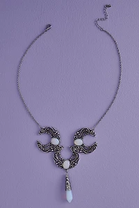 Opalite Tri Moon Necklace