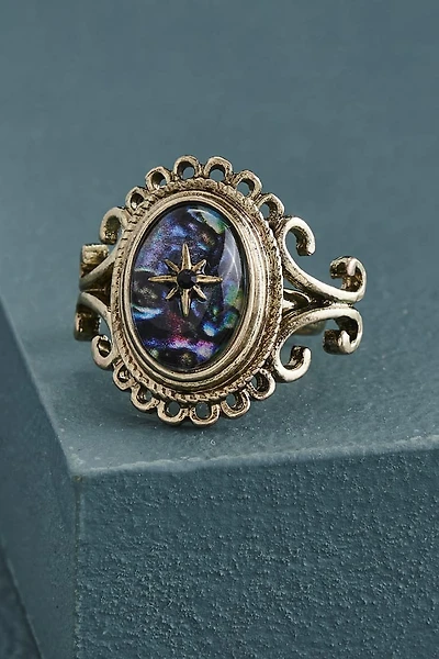 Mystic Star Guide Oval Ring