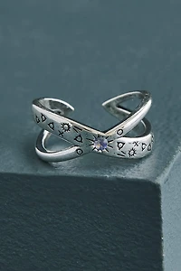 Silver Infinity Sun Ring