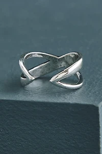 Silver Infinity Sun Ring
