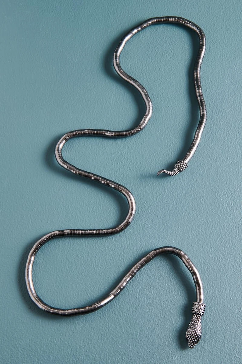 Silver Serpent Adjustable Wrap Bracelet