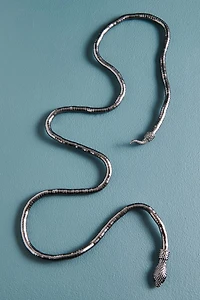 Silver Serpent Adjustable Wrap Bracelet