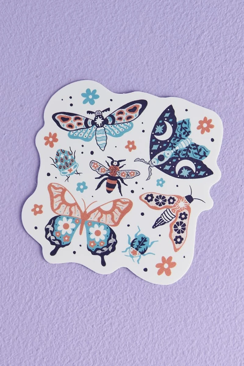 Buy EBX Floral Insects Sticker Online at Earthbound Trading