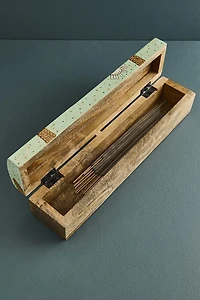Buy Mint Moon Painted Wood Incense Box Online at Earthbound Trading