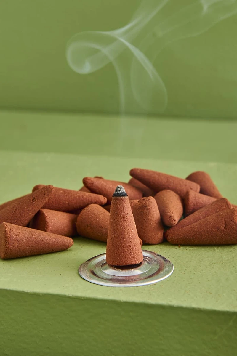 Golden Fig Incense Cone and Burner Set