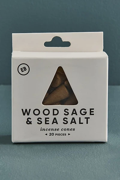 Wood Sage & Sea Salt Incense Cone and Burner Set