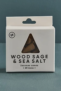 Wood Sage & Sea Salt Incense Cone and Burner Set
