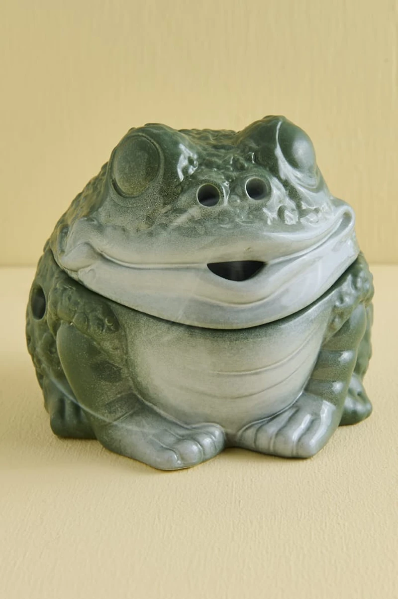 Green Frog Incense Burner