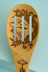 Moonlit Slatted Bamboo Wooden Spoon