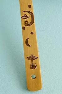 Moonlit Slatted Bamboo Wooden Spoon