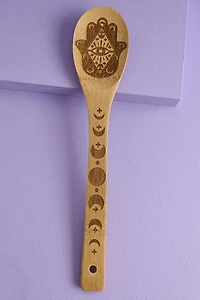 Hamsa Hand Bamboo Wooden Spoon