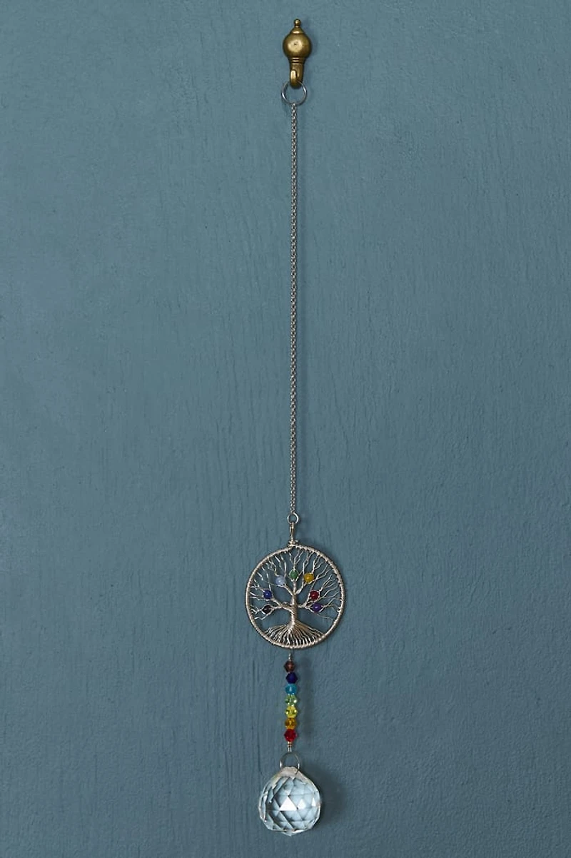 Buy Rainbow Dyed Stone Tree of Life Suncatcher Online at Earthbound Trading