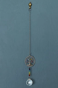 Buy Rainbow Dyed Stone Tree of Life Suncatcher Online at Earthbound Trading